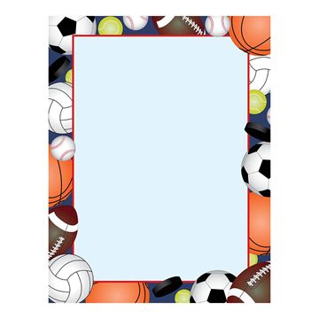 Great Papers! Team Sports Letterhead, 80 Count, 8.5"x11" (2015030)