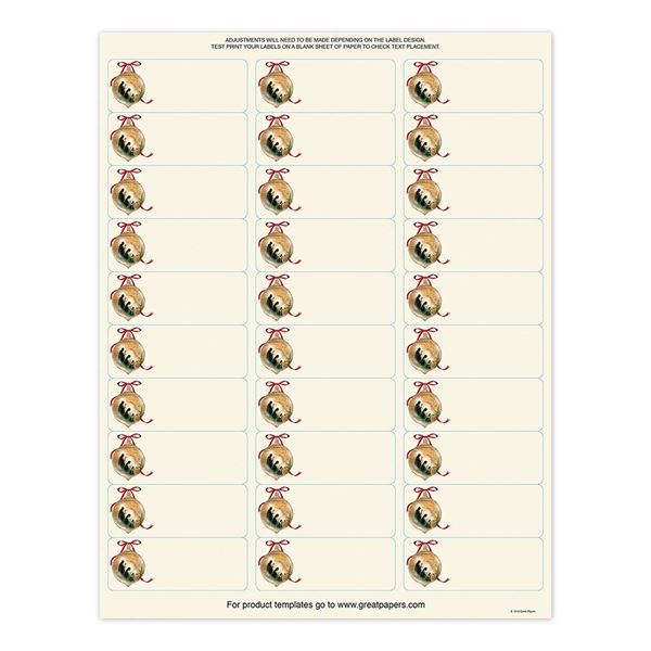 Great Papers! Holy Family 30-Up Address Label, 5 sheets/150 labels, 1" x 2.625" (913258)