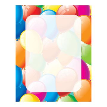 Great Papers! Balloon Border Letterhead, 80 Count, 8.5"x11" (2013168)