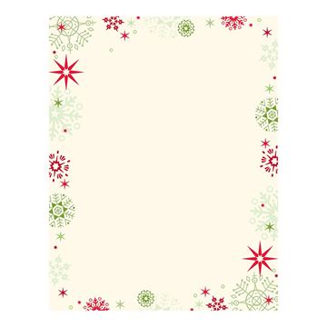 Great Papers! Red And Green Flakes Letterhead, 80 count, 11" x 8.5" (2013259)