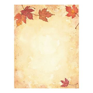 Great Papers! Fall Leaves Letterhead, Imprintable Stationery, 80 Sheets, 8.5" x 11" (2014075)