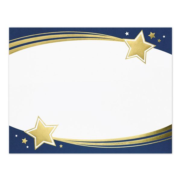 Great Papers! Shooting Stars Gold Foil Certificate, 8.5" x 11", 15 Count (20103777)