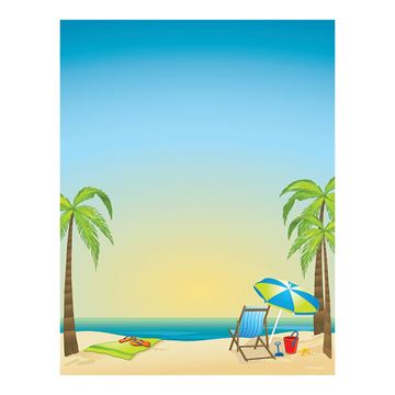 Great Papers! By The Beach Letterhead, 8.5 x 11 Inches, 80 Count (2013175)