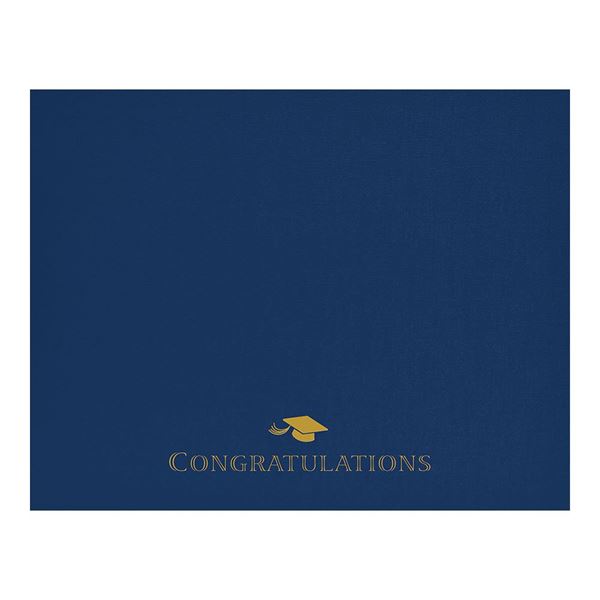 Great Papers! Graduation Certificate Cover, Navy, 12" x 9.375" , 5 count (2017047)