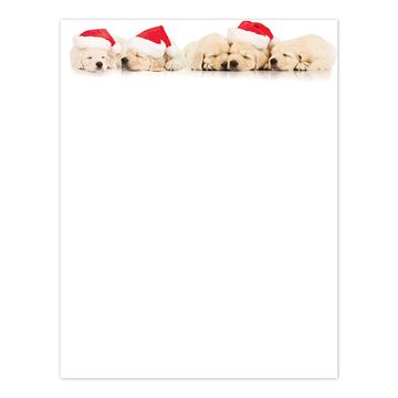 Great Papers! Santa Puppies Letterhead, 80 count, 11" x 8.5" (2017018)