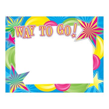 Great Papers! Way to Go! Silver Foil Certificate, 8.5" x 11", 15 Count (2012108)