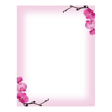 Great Papers! Pink Orchids Letterhead, 8.5 x 11 Inches, 80 Count (2013191)