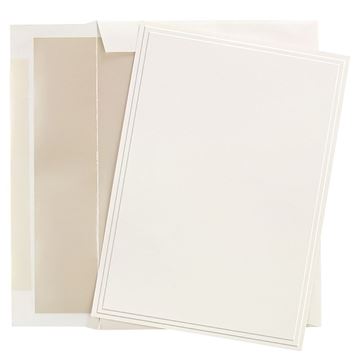 Great Papers! Ivory Card Invitations with Pearl Lined Envelopes, 5.5"x7.75", 25 Count (1923642)