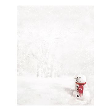 Great Papers! Snowman In Red Scarf Letterhead, 80 count, 11" x 8.5" (2011865)