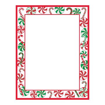 Great Papers! Peppermint Party Holiday Letterhead Stationery, 8.5" x 11", Printer Compatible, 80 sheets (2014062)