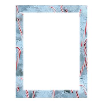 Great Papers! Winter Candy Canes Holiday Stationery Letterhead, 8.5" x 11", 50 count (2021115)