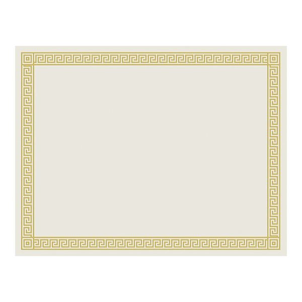 Great Papers! Gold Foil Channel Border Certificate, 8.5"x 11", 15 Count (963007)