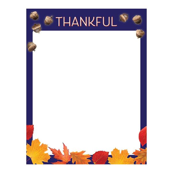 Great Papers! Thankful Holiday Stationery Letterhead, 8.5" x 11", 50 count (2021119)