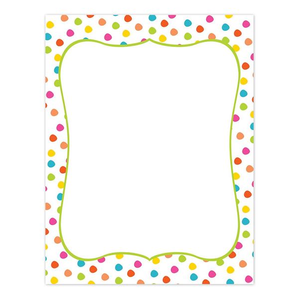 Great Papers! Circus Dots Letterhead, 8.5"x11", 80 Count (2012410)