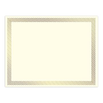 Great Papers! Braided Foil Certificate, 8.5 x 11 Inches, 12 Count (936060), Gold