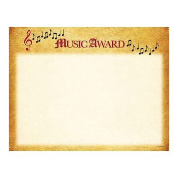 Great Papers! Music Certificate, 25 count, 8.5" x 11" (2015109)