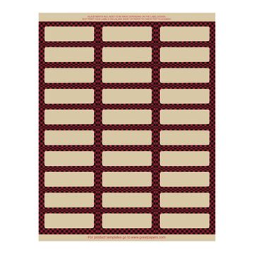 Great Papers! Buffalo Plaid Reindeer 30-Up Address Labels, 8.5" x 11" Sheet/1" x 2.625" Label, 5 Sheets/150 Labels (2019123)