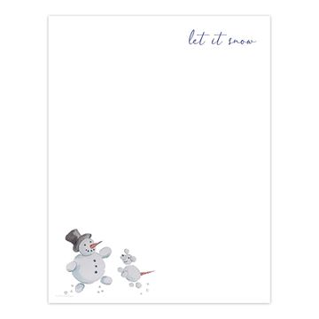 Great Papers! Snow Friends Hand Illustrated Holiday Letterhead, 8.5" x 11", 80 count (2020125)