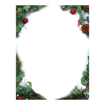 Great Papers! Pine & Pearl  Holiday Stationery Letterhead, 8.5" x 11", 50 count (2021112)