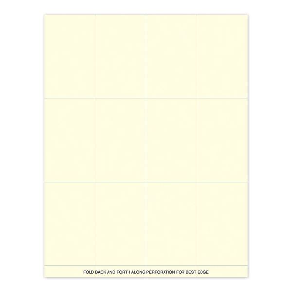 Great Papers!  Pearl Border Ivory Place Cards, 10 sheets/60 cards, 3.5" x 2.125" (folded)