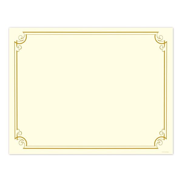 Great Papers! Golden Scroll Gold Foil Certificate, 8.5" x 11", 12 Count (2011859)