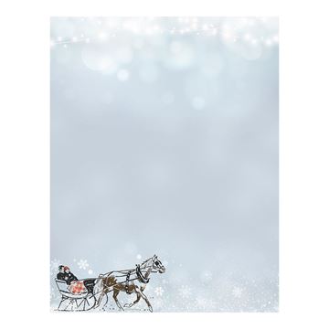 Great Papers! Vintage Sleigh Ride Letterhead, 8.5" x 11", 80 Count (2019109)