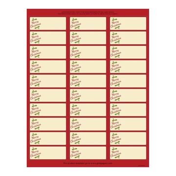 Great Papers! Gift Package Gift Package 30-Up Address Label 5 sheets/150 labels, 1" x 2.625" (2014072)