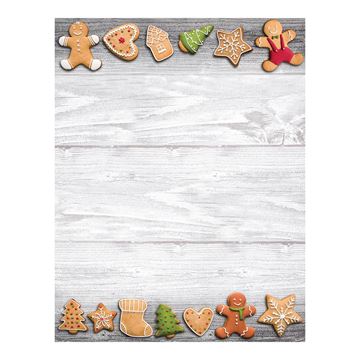 Great Papers! Holiday Cookies Holiday Stationery Letterhead, 8.5" x 11", 50 count (2021110)