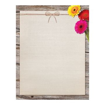 Great Papers! Three Gerber Daisies Letterhead, for Classrooms, Awards and Invitations, Printer Friendly 8.5” x 11”, 80 Count (2019078)