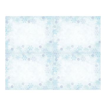 Great Papers! Blue Flakes 4-Up Postcard, 10 sheets/40 postcards, 5.5" x 4.125" (2011615)