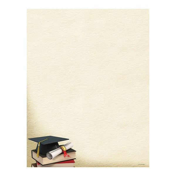 Great Papers! Grad Corner Letterhead, 80 count, 8.5" x 11" (2015117)