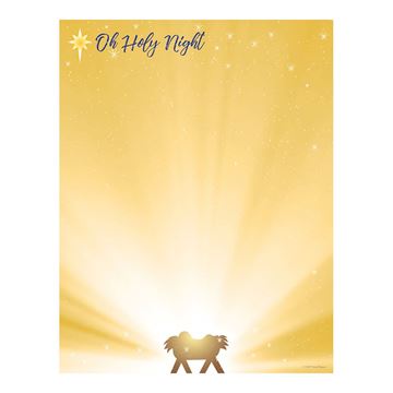 Great Papers! Oh Holy Night Holiday Letterhead, 8.5" x 11", 80 count (2020115)