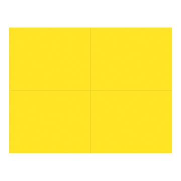 Great Papers!  Bright Yellow 4-UP Postcard, 50 sheets/200 postcards, 5.5" x 4.25" (9518400