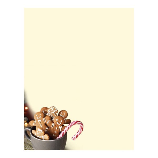 Great Papers! Cup Of Cheer Holiday Stationery Letterhead, 8.5" x 11", 50 count (2021109)