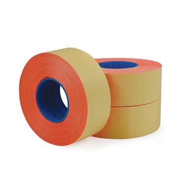 Garvey 1-Line Label Roll, Red, 1200 Labels/Roll, 3 Pack (098617)