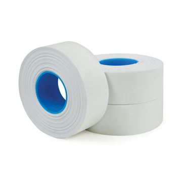 Garvey 2-Line Label Roll, White, 1000 Labels/Roll, 3 Pack (098618)