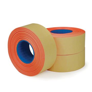 Garvey 2-Line Label Roll, Red, 1000 Labels/Roll, 3 Pack (098619)