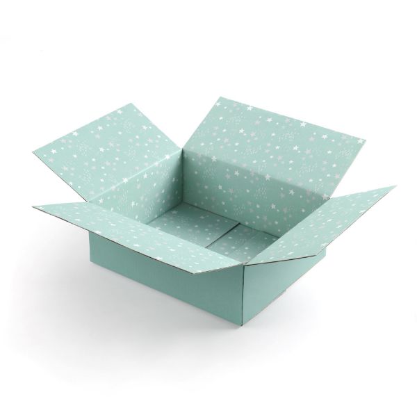 Great Papers! GiftIn Corrugated Shipping Box, Golden Floral Design for Gifts, Birthdays, Holiday, and Care Packages (2025051)