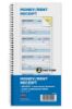 COSCO Business Forms 2-Part Carbonless, Money/Rent Receipt,  Consecutively Numbered, 5.25" x 11", Spiral Bound 200 sets (074049)