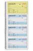 COSCO Business Forms 2-Part Carbonless, Money/Rent Receipt,  Consecutively Numbered, 5.25" x 11", Spiral Bound 200 sets (074049)