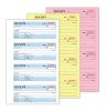 COSCO Business Forms 3-Part Carbonless Consecutively Numbered Money/Rent Receipt, 7.625" x 10.875", 100 Sets (074053)