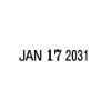 2000 Plus Four-Band Date Stamp, 1.38" x 0.19" Impression (012731)