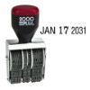 2000 Plus Four-Band Date Stamp, 1.38" x 0.19" Impression (012731)