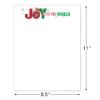 Great Papers! Joy to the World Christmas Letterhead, 8.5" x 11", Printer Friendly Decorative Holiday Stationery for Letters, Invitations, Newsletters & Announcements, 80 Sheets (2026023)