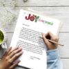 Great Papers! Joy to the World Christmas Letterhead, 8.5" x 11", Printer Friendly Decorative Holiday Stationery for Letters, Invitations, Newsletters & Announcements, 80 Sheets (2026023)