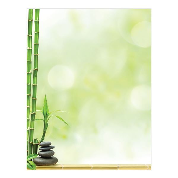 Great Papers! Serenity and Bamboo Letterhead for Invitations, Announcements and Personal Messages, Printer Friendly 8.5" x 11", 50 Pack (2023063)