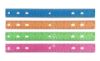 Cosco Plastic Ruler, 12-Inch,  Assorted Colors, Inch & Metric Measurements, Durable Transparent Straight Edge for School, Office & Home, 4 Pack (098572)